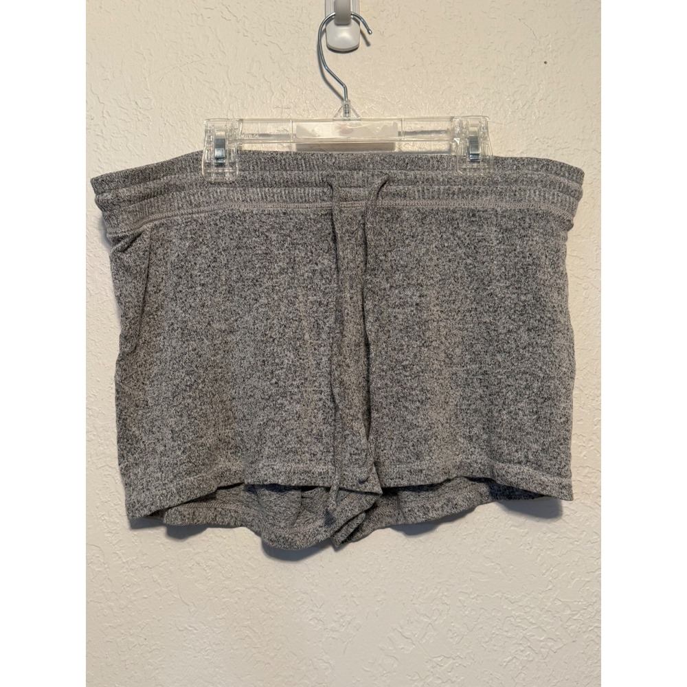 American Eagle Gray Heathered Soft Knit Lounge Sleep Shorts Large